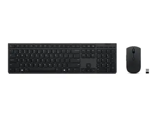 Lenovo Professional - Tastatur- og mussett Bluetooth, 2.4 GHz - QWERTY - amerikansk engelsk - tastsvitsj: Scissor-Key - grå