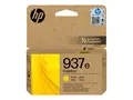 HP 937e EvoMore - Gul - original - blekkpatron for Officejet Pro 9110b, 9120b, 9720E, 9730e