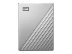 WD My Passport Ultra for Mac WDBGKC0060BSL Harddisk - kryptert - 6 TB - ekstern (b&#230;rbar) - USB 3.2 Gen 1 (USB-C kontakt) - 256-bit AES - s&#248;lv