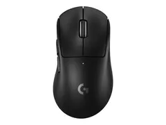 Logitech G PRO X SUPERLIGHT 2 DEX Mus - ergonomisk - gaming - h&#248;yrehendt - optisk - 5 knapper - tr&#229;dl&#248;s, kablet - 2.4 GHz, USB - svart
