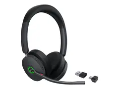 Yealink BH74 - Hodesett - on-ear Bluetooth - tr&#229;dl&#248;s - aktiv st&#248;ydemping - USB-C via Bluetooth-adapter - Certified for Microsoft Teams