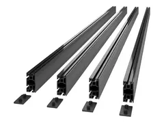 APC NetShelter - Rammeekstrudering med endedeksel 2536 mm - takmonterbar, rackmonterbar - svart (en pakke 4)