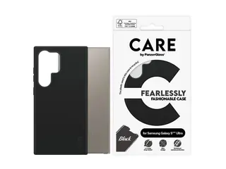 CARE by PanzerGlass - Baksidedeksel for mobiltelefon 100 % resirkulerbar termoplastisk polyuretan (TPU) - svart - for Samsung Galaxy S25 Ultra
