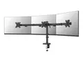 Neomounts DS60-600BL3 - Monteringssett (skjermarm, maljeklemme) full bevegelse - for 3 skjermer - st&#229;l - svart - skjermst&#248;rrelse: 10&quot;-27&quot; - skrivebordsmonterbar