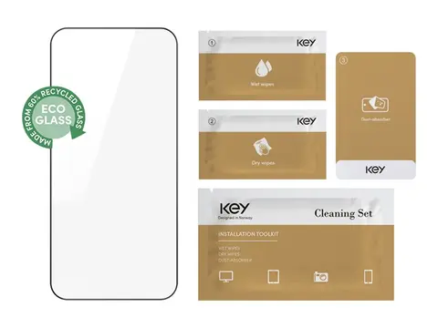 Key Besseggen - Skjermbeskyttelse for mobiltelefon kant-til-kant - glass - rammefarge svart - for Samsung Galaxy S25+