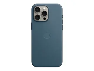 Apple - Baksidedeksel for mobiltelefon MagSafe-samsvar - FineWoven - asurblå - for iPhone 15 Pro Max