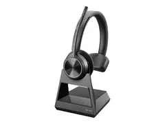 Poly Savi 7310 - Savi 7300 series - hodesett on-ear - DECT - tr&#229;dl&#248;s - USB-A via DECT adapter - svart - UC-sertifisert