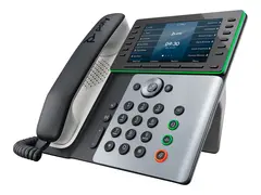 Poly Edge E500 - VoIP-telefon med anrops-ID/samtale venter treveis anropskapasitet - SIP, SDP - 48 linjer - midnattsbl&#229;, hvit