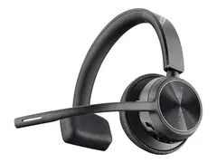 Poly Voyager 4310 - Voyager 4300 UC series hodesett - on-ear - Bluetooth - tr&#229;dl&#248;s, kablet - USB-C - svart - Certified for Microsoft Teams, Zoom Certified