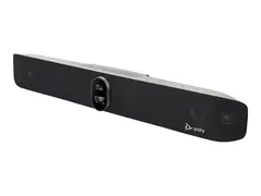 Poly Studio X70 - Alt-i-ett-videobar (Poly TC8-kontroller, videolinje) Zoom Certified, Certified for Microsoft Teams, Google Meet Certified - svart