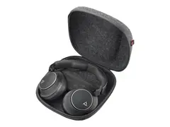 Poly Voyager Surround 80 UC - Voyager Surround 80 series hodesett - full st&#248;rrelse - Bluetooth - tr&#229;dl&#248;s - aktiv st&#248;ydemping - USB-C via Bluetooth-adapter - svart - Certified for Microsoft Teams Open Office