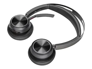 Poly Voyager Focus 2 - Hodesett on-ear - Bluetooth - trådløs, kablet - USB-A via Bluetooth-adapter - svart - Certified for Microsoft Teams