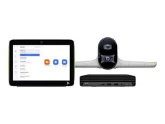 Poly Studio Large Room Bundle - For Zoom Rooms videokonferansesett (Poly Studio E70-kamera, Poly TC10-ber&#248;ringskontroller, HP Mini Conferencing PC) - Zoom Certified - hvit