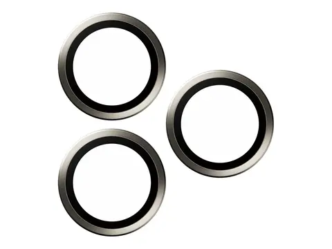 PanzerGlass Hoops - Linsebeskytter for mobiltelefon glass - rammefarge svart - for Apple iPhone 15 Pro, 15 Pro Max