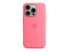 Apple - Baksidedeksel for mobiltelefon MagSafe-samsvar - silikon - rosa - for iPhone 15 Pro