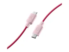 Cellular Line Stylecolor - USB-kabel 24 pin USB-C (hann) til 24 pin USB-C (hann) - 1 m - rosa