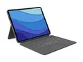 Logitech Combo Touch - Tastatur og folioveske med styrepute - bakbelysning - Apple Smart connector - QWERTY - Nordisk (dansk/finsk/norsk/svensk) - grafitt - for Apple 11-inch iPad Pro M4 Wi-Fi, M4 Wi-Fi + Cellular