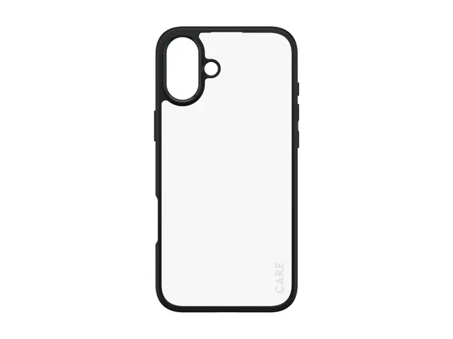 CARE by PanzerGlass - Baksidedeksel for mobiltelefon flaggskip - MagSafe-samsvar - polykarbonat, termoplast-polyuretan (TPU) - svart - for Apple iPhone 16 Plus 