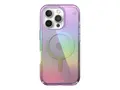 Speck Presidio Lux - Baksidedeksel for mobiltelefon MagSafe-samsvar - hard polykarbonat, bl&#248;t termoplastpolyuretan (TPU) - fantastisk lilla, blank - for Apple iPhone 16 Pro