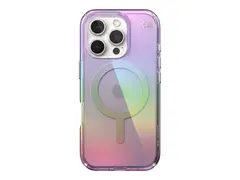 Speck Presidio Lux - Baksidedeksel for mobiltelefon MagSafe-samsvar - hard polykarbonat, bl&#248;t termoplastpolyuretan (TPU) - fantastisk lilla, blank - for Apple iPhone 16 Pro
