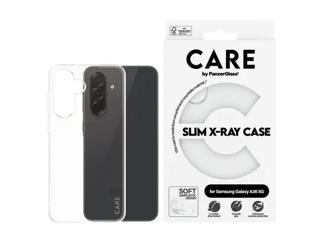 CARE by PanzerGlass X-Ray - Baksidedeksel for mobiltelefon myk bas...