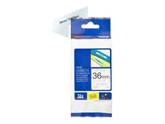 Brother TZe-161 - Svart p&#229; blank - Rull (3,56 cm x 8 m) 1 kassett(er) laminert teip for P-Touch PT-3600, 530, 550, 9200, 9400, 9500, 9600, 9700, 9800, D800, P900, P950