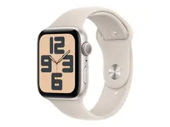 Apple Watch SE (GPS) - 2. generasjon - 44 mm stjernelysaluminium - smartklokke med sportsbånd - fluorelastomer - stjernelys - båndbredde: M/L - 32 GB - Wi-Fi, Bluetooth - 32.9 g