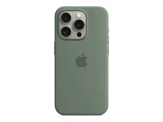 Apple - Baksidedeksel for mobiltelefon - MagSafe-samsvar silikon - sypress - for iPhone 15 Pro