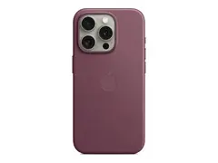 Apple - Baksidedeksel for mobiltelefon - MagSafe-samsvar mikrotvill, FineWoven - morbær - for iPhone 15 Pro