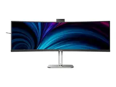 Philips 49B2U5900CH - 5000 Series - LED-skjerm kurvet - USB - 49&quot; (48.8&quot; synlig) - 5120 x 1440 Dual Quad HD @ 75 Hz - VA - 400 cd/m&#178; - 3000:1 - DisplayHDR 400 - 4 ms - 2xHDMI, DisplayPort, USB-C - h&#248;yttalere - svart