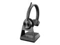 Poly Savi 7310-M Office - Savi 7300 series hodesett - on-ear - DECT - tr&#229;dl&#248;s - svart - Certified for Microsoft Teams