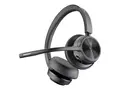 Poly Voyager 4320-M - Hodesett - on-ear - Bluetooth tr&#229;dl&#248;s, kablet - USB-A via Bluetooth-adapter, USB-A - svart - Certified for Microsoft Teams, Zoom Certified