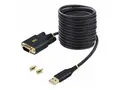 STARTECH.COM 10ft/3m USB to Serial Adapter Cable COM Retention FTDI IC USB-