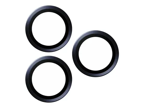 PanzerGlass Hoops - Linsebeskytter for mobiltelefon glass - rammefarge svart - for Apple iPhone 15 Pro, 15 Pro Max