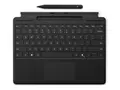 Microsoft Surface Pro Keyboard - Tastatur med styrepute, akselerometer, lagrings- og ladebakke for Surface Slim Pen 2 - QWERTY - Nordisk - svart - med Slim Pen 2 - for Surface Pro 10 for Business