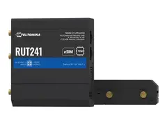 Teltonika RUT241 eSIM - Tr&#229;dl&#248;s ruter WWAN 2,4 GHz - 2G, 3G, 4G - DIN-skinnemonterbar