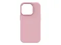 KEY Original - Baksidedeksel for mobiltelefon antibakteriell - MagSafe-samsvar - v&#230;skesilikon, hard polykarbonat - flamingorosa - for Apple iPhone 15 Pro Max