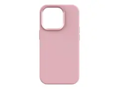 KEY Original - Baksidedeksel for mobiltelefon antibakteriell - MagSafe-samsvar - v&#230;skesilikon, hard polykarbonat - flamingorosa - for Apple iPhone 15 Pro Max