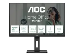 AOC Pro-line Q27P3CV - LED-skjerm - 27&quot; - 2560 x 1440 QHD @ 75 Hz IPS - 350 cd/m&#178; - 1000:1 - 4 ms - 2xHDMI, DisplayPort, USB-C - h&#248;yttalere - svart