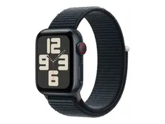 Apple Watch SE (GPS + Cellular) - 2. generasjon 40 mm - midnattsaluminium - smartklokke med sportssløyfe - vevet nylon - midnatt - håndleddstørrelse: 130-200 mm - 32 GB - Wi-Fi, LTE, Bluetooth - 4G - 27.8 g