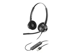 Poly EncorePro 310 - EncorePro 300 series hodesett - on-ear - kablet - USB-A - svart