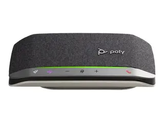 Poly Sync 20+M - Smart høyttalertelefon - Bluetooth trådløs, kablet - USB-A via Bluetooth-adapter - sølv - Certified for Microsoft Teams