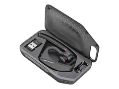 Poly Voyager 5200 - Voyager 5200 series - hodesett i &#248;ret - over-&#248;ret-montering - Bluetooth - tr&#229;dl&#248;s - USB-A via Bluetooth-adapter - svart - Certified for Microsoft Teams