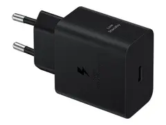 Samsung EP-T4511 - Strømadapter 45 watt - 3 A - PD 3.0, SFC 2.0 (24 pin USB-C) - på kabel: USB-C - svart
