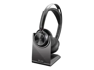 Poly Voyager Focus 2-M - Hodesett - on-ear Bluetooth - trådløs, kablet - USB-C - svart - Certified for Microsoft Teams