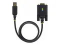 STARTECH.COM 3ft 1m USB to Null Modem Serial Adapter Cable COM Retention FTDI
