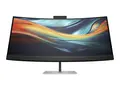 HP 740pm - Series 7 Pro - LED-skjerm kurvet - 40&quot; (39.7&quot; synlig) - 5120 x 2160 WUHD @ 60 Hz - IPS - 300 cd/m&#178; - 1000:1 - 5 ms - 2xThunderbolt 3, HDMI, DisplayPort - h&#248;yttalere - svart, s&#248;lv