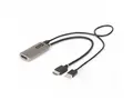 StarTech.com HDMI to DisplayPort Adapter, 8K 60Hz, Active Video Converter Adapterkabel - HDMI hann til DisplayPort hunn - 30 cm - romgr&#229; - 8K 60Hz st&#248;tte, aktiv, Enretnings