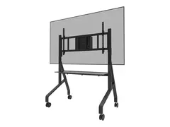 Neomounts FL50-575BL1 - Vogn - solid - for displaystativ gulvstativ - l&#229;sbar - st&#229;l - svart - skjermst&#248;rrelse: 65&quot;-110&quot;
