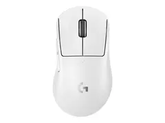 Logitech G PRO X SUPERLIGHT 2 DEX Mus - ergonomisk - gaming - h&#248;yrehendt - optisk - 5 knapper - tr&#229;dl&#248;s, kablet - 2.4 GHz, USB - hvit